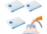 Sacchetti Di Stoccaggio Viaggio Sottovuoto, 3 Pezzi Sacchetti Di Stoccaggio Vacuum Bags, Sacchetti Sottovuoto Per I Vestiti, Per La Conservazione Ermetica 60X40Cm