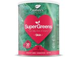 Skin Supergreens - Mix Di Superalimenti Vegani Con Biotina, Clorella E Acerola - Gusto Fragola - Biologico - Nature's Finest - 150 G