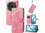 Per Niente Phone 3A Pro Portafoglio In Ecopelle Custodia Per Cellulare Design A Farfalla Rosa