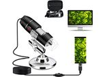 Macchina Fotografica Usb Per Microscopio, 40X 1000X, Supporto Digitale In Metallo Per Il Trasporto, Compatibile Con Android Windows 7, 8, 10, 11, Linux, Mac, Macchina Fotografica Portatile