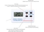Termometro Da Frigorifero, Misuratore Di Temperatura Digitale Del Congelatore, - 50 ° C 70 ° C O 58 ° F 158 ° F Funzione Di Allarme Termometro Impermeabile