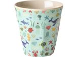 Riso Melamin Becher - Stampa Oceano Blu 160Ml