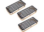 Doccia Storage Rack 3 Strati Punch Free Rettangolo In Alluminio Cesto Doccia Scaffale Per La Casa Bagno Nero Oro