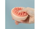 Spazzola Per Cuoio Capelluto Massaggio Testa Alta Elasticità Veloce Schiuma Stimolare La Circolazione Del Sangue Massaggiatore Del Cuoio Capelluto Per Uomini Donne Shampoo Arancione