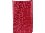 Pu Golf Score Counter Keeper Card Holder Gift Sport Accessory Con Matita (Rosso)