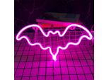 Halloween Segni Al Neon Pipistrello Led Luci Al Neon Usb Alimentato A Batteria Segno Di Luce Al Neon Per La Decorazione Della Parete Camera Bar Festa Bambini Regalo