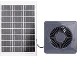 Ventilatore Di Scarico Da 4 Pollici Con Pannello Solare Al Silicio Monocristallino Da 6W Ventilatore Solare Rotondo Grigio Per Pollaio Serra Capannone Casa Dell'animale Domestico