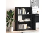 Maison Exclusive - Libreria Effetto Rovere Nero 80 X 24 X 109 Cm Materiale Ligneo