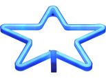 Forma Di Stella Led Luce Al Neon Segno Al Neon Per Festa Di Compleanno Soggiorno Usb/Batteria Alimentatoblu