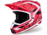 Alpinestars S-M7 Deed Motocross Helm, Rot/Schwarz, Xl (61/62)