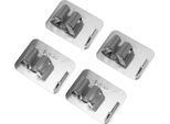 4Pcs Argento Porta Scopa Con Gancio A Parete In Acciaio Inox 304 Porta Mocio A Clip