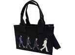The Beatles - Borsa Tote "Abbey Road"", Logo A Goccia, Cotone, Stampa Posteriore RO14388 (Taglia Unica) (Nero)"