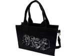 The Beatles - Borsa Da Viaggio, Faces, Cotone RO14392 (Taglia Unica) (Nero/Bianco)