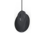 Hama Mouse Verticale Ergonomico Per Mancini ECM-500L, Con Cavo, Ottico, Nero (00173087)