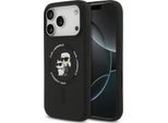 Custodia Karl Lagerfeld Silicone Karl&Choupette Anello Magsafe Do Iphone 17 Pro Max - Czarne