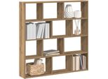 Maison Exclusive - Scaffale A Cubi 12 Scomparti Rovere Artigianale Materiale Ligneo