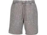 Urban Classics Short Herren Pantaloncini Lavati Con Pizzo Grau Basics 100% Baumwolle S