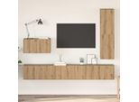 Maison Exclusive - Mobile Tv Con Cassetti 4 Pz In Legno Di Rovere Artisan