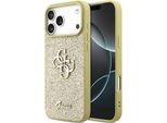 Etui Guess Glitter Fisso Grande 4G Na Iphone 17 Pro Max - ZłOte