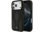 Etui Mercedes Leather The Move Magsafe Na Iphone 17 Pro - Czarne