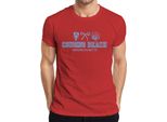 Maglietta Da Uomo Cousins Beach Massachusetts Beach Shell Lobster Cape Cod Summer, Rosso, Xl