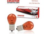 100 Pezzi 12V 21W Bau15S P21W Lampadina Lampadina Lampadina Auto Arancione