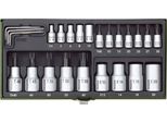 Proxxon Industrial 23 102 Tx, Star, Star Th Bit Set 24-Piece 1/4 (6.3 Mm), 1/2 (12.5 Mm)
