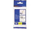 Brother TZE-FX241 Nastro Per Etichette Nero Su Bianco Tz
