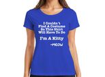 Non Sono Riuscito A Trovare Un Costume Sono Un Gattino Halloween Katze Lustig Damen T-Shirt, Blau, 3XL