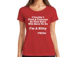 Non Sono Riuscito A Trovare Un Costume Sono Un Gattino Halloween Katze Lustig Damen T-Shirt, Rot, 3XL