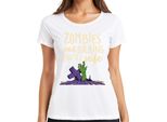 Gli Zombie Mangiano I Cervelli Sei Al Sicuro Halloween Zombie Regalo Spaventoso T-Shirt Da Donna, Bianco, 3XL