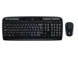 Logitech Wireless Combo MK330 - Set Tastiera E Mouse - Senza Fili - 2,4 Ghz - Internazionale Usa - Nero (920-003989)
