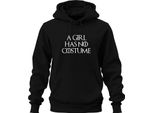 A Girl Has No Costume Halloween Saying Fantasy Parody Girl Unisex Hoodie Hoodie, Nero, M