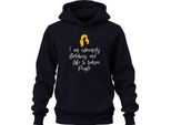 Sono Estremamente Civettuolo E Mi Piace Frech Sarkastisch Jga Unisex Hoodie Kapuzenpullover, Navy, 3XL