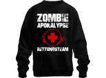 Zombie Apocalypse Rescue Team Paramedic Emergency First Aid Blood Unisex Felpa Pullover, Nero, L