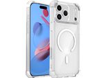Custodia Magnetica Per Iphone 17 Pro Max Compatibile Con Magsafe, Antiurto, Protezione Militare Custodia Trasparente Clear