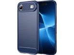 Custodia Per Iphone Air In Silicone Tpu Morbido, Fibra Di Carbonio, Custodia Protettiva Antiurto Blu