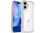 Custodia Magnetica Per Iphone 17 Compatibile Con Magsafe, Antiurto, Protezione Militare Custodia Trasparente Clear