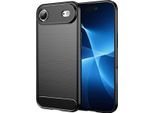 Custodia Per Iphone Air In Silicone Tpu Morbido, Fibra Di Carbonio, Custodia Protettiva Antiurto Nera