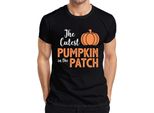 La Zucca Più Carina Del Giardino Di Halloween KüRbis Baby Kinder Herren T-Shirt, Schwarz, Xxl