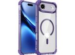 Custodia Magnetica Per Iphone 17 Air Compatibile Con Magsafe, Antiurto, Protezione Militare Custodia Trasparente Viola