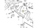 Volvo V90CC V60CC Ii Braccio Oscillante Inferiore Anteriore Destro Cpl Oe 32381880