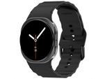 Imoshion Wave Banda In Silicone Per Samsung Galaxy Watch 8 (40/44 Mm) / Classic (46 Mm) - Nero