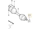 Volvo S60 V60 XC60 Ii Rondella Bullone Asse Oe 31367618