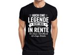 Anche Una Leggenda Va In Pensione A Volte Regalo Di Pensionamento T-Shirt Da Uomo, Nero, S