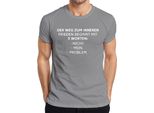Maglietta Da Uomo "Inner Peace Not My Problem"" Sarcastic Funny Gift, Grigio, L"