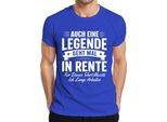 Anche Una Leggenda A Volte Va In Pensione Regalo Di Pensionamento Maglietta Da Uomo Per Pensionati, Blu, Xl