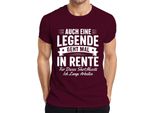 Anche Una Leggenda Si Ritira A Volte Regalo Di Pensionamento Maglietta Da Uomo Retired, Borgogna, Xxl