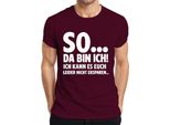 Ecco, Non Posso Fare A Meno Del Sarcasmo, Maglietta Divertente Da Uomo, Borgogna, 3XL