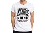 Anche Una Leggenda Si Ritira A Volte Regalo Di Pensionamento T-Shirt Da Uomo, Bianco, 3XL